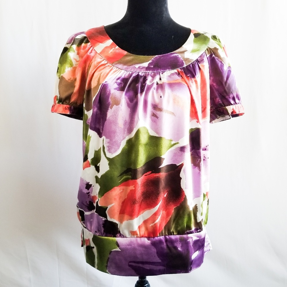 Apt 9 Floral Flowey Blouse Size Medium